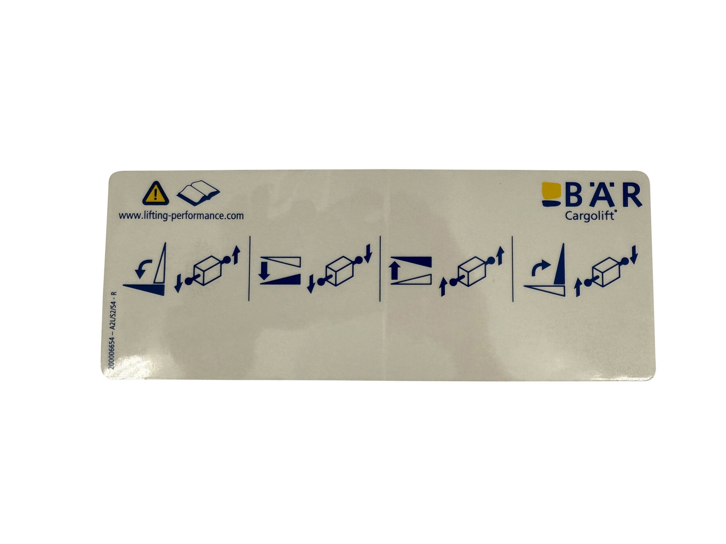 Bedienschild Bär Cargolift 200006654 Bc K00500